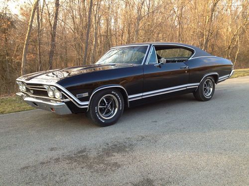 1968 chevelle ss 396 auto awesome triple black