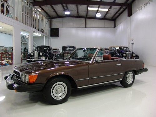 1980 mercedes-benz 450sl roadster only 22k miles!!, a/c, both tops!!!