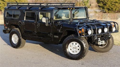 2000 hummer h1 wagon for sale~immaculate~black~low miles~rack~push bar~loaded!