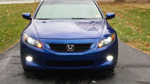 2008 honda accord ex-l v6 coupe - 6 speed manual - belize blue pearl! 55k miles!