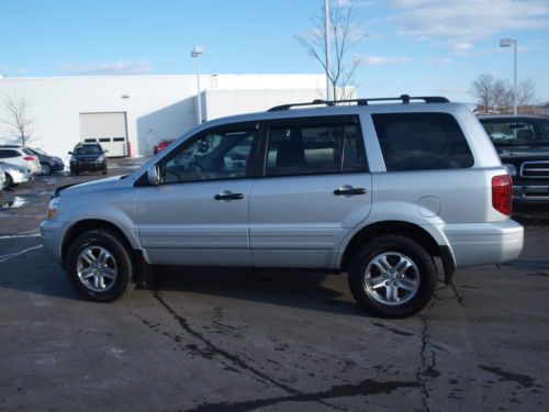 Pilot 3rd row awd 4x4 suv auto leather dvd 2003 6cyl silver 3.5l