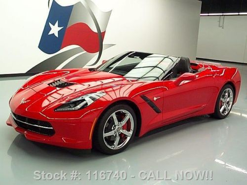 2014 chevy corvette stingray convertible 7spd 424 miles texas direct auto