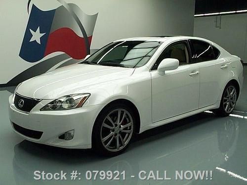 2008 lexus is250 paddle shift leather sunroof 18's 54k! texas direct auto