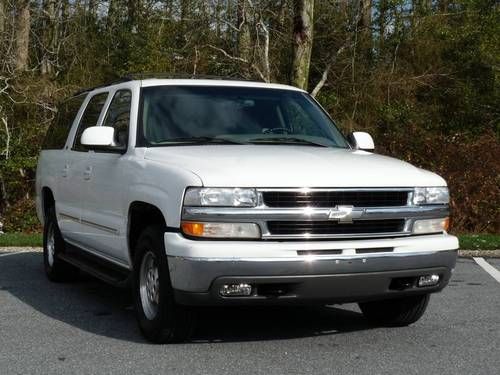 ~~01~chevy~suburban~1500~lt~4x4~5.3l~leather~3rd~row~nice~no reserve~~