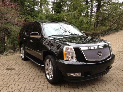 2009 cadillac escalade ultra luxury edition fully loaded black ext+cashmere int