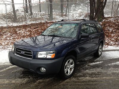 2005 subaru forester x 5spd-nr.29 mpg awd low orig miles-snow coming-exc in&amp;out!