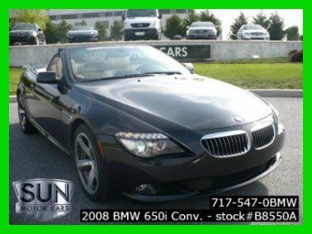 2008 bmw 650i 38,500 miles used cpo certified automatic rwd convertible sport