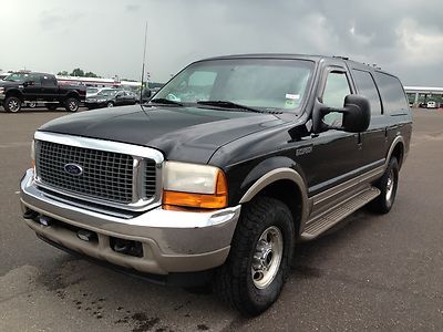 00 ford excursion limited 4x4 no reserve new tires runs and drives great 3rd row