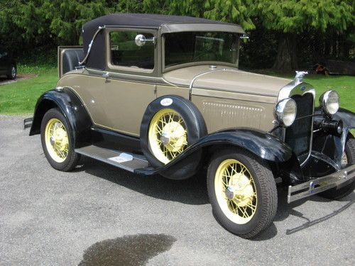 Restored 1930 ford model a sports coupe. real head turner!