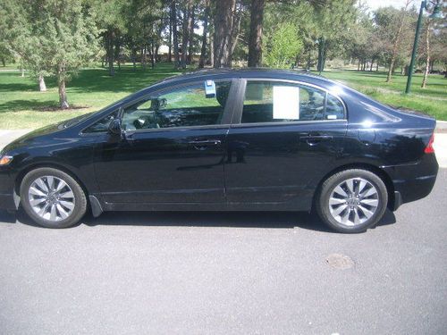 2009 honda civic exl 4dr auto-27,000 orig miles leather clear carfax