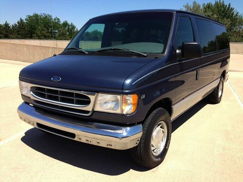 1998 ford e-150 chateau club wagon 7 pass van extra clean low miles no reserve!!