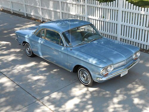 1963 chevrolet corvair monza - one family owned w/39,000 miles - window sticker