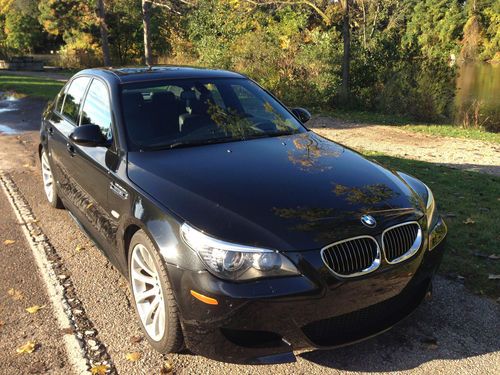Black 2010 bmw m5 e60 s85 with recently replaced smg, so no surprises in store