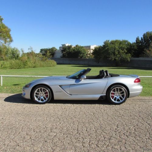 04 viper srt-10 convertible 8.3l v10 15k silver/black leather immaculate