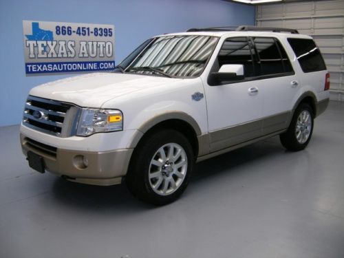 We finance! 2012 ford expedition king ranch 4x4 roof nav heated seats texas auto