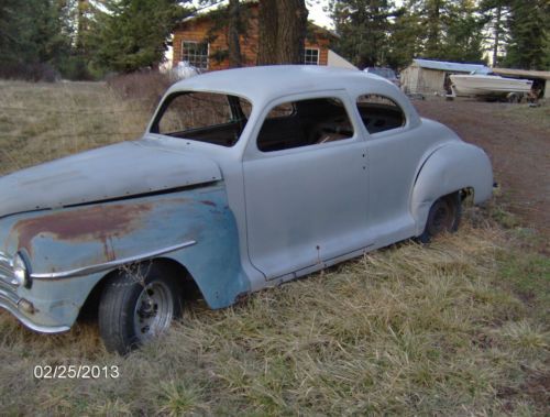 1946 classic plymouth coupe (project) most body work done-nice