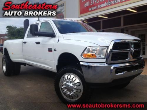 2012 dodge ram 3500,lifted,22.5wheels,dpf deleted,very clean,white,diesel