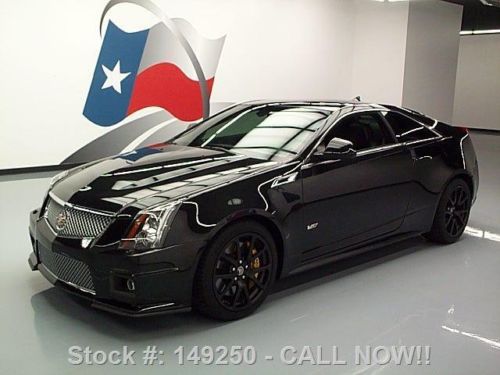 2012 cadillac cts-v black diamond recaro seats nav 17k texas direct auto