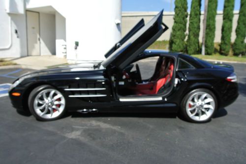 Mercedes benz slr mclaren black on red 300sl interior very rare color combo