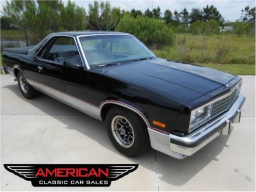 Excellent condition and fully documented 87 el camino v8 a/c ps pb pw pdl