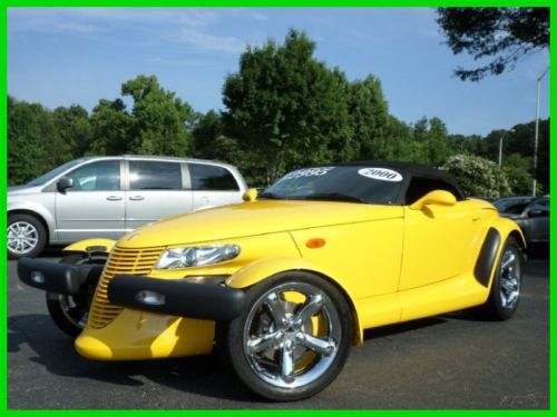3.5l v6 automatic yellow prowler black soft top low miles one owner clean carfax