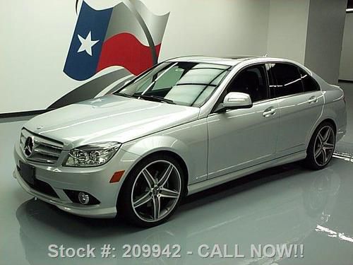2009 mercedes-benz c350 sport sunroof htd leather 42k texas direct auto