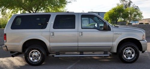 2005 ford excursion limited diesel 4x4 quad seating heated seats hd tow package