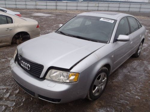 2002 audi a6 v6 3.0 automatic best offer silver leather a4 sedan black salvage