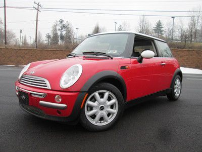 2003 mini cooper 5-speed manual 1-owner low miles no reserve leather  clean!!!!