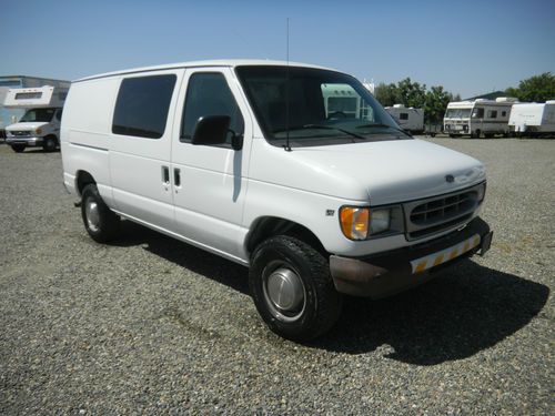 Ford e350 cargo van 10 cylinder gas triton v10 automatic a/c overdrive cruise