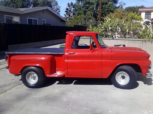 1964 chevrolet truck - sidestep short bed - fire engine red