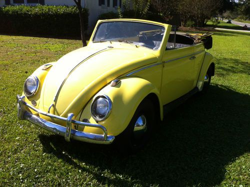1961 volkswagen beetle convertible! low reserve! rare! trades??