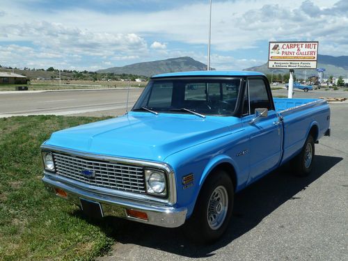 1971 chevy 3/4 ton long bed pick up restored. 454 big block engine