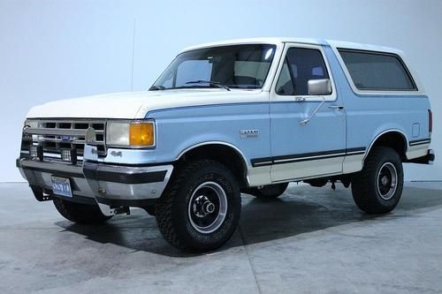 1987 ford bronco xlt 4x4 - nevada truck, rust-free, removable hardtop - no res