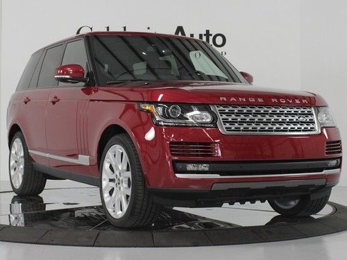 2013 land rover range rover supercharged firenze red/blk rear entertainment