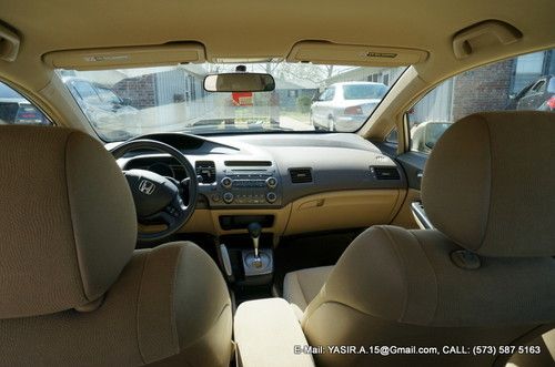 2008 certified honda civic lx sedan 4-door 1.8l- scored 91 by autocheck- 65k