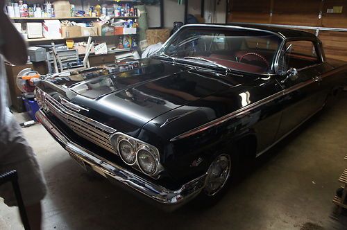Original 1962 chevy impala black w/ red interior