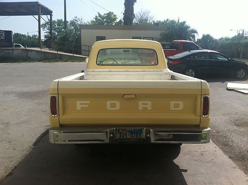 1965 ford f-100 pickup shortbed yellow/white
