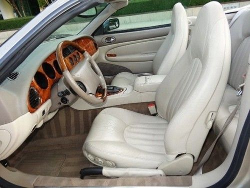 Tan jaguar xk8 convertible in excellent condition,  1998 leather interior