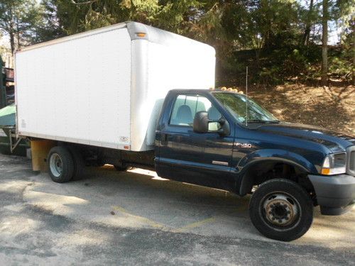 2004 ford f450 xl super duty 14' box truck with liftgate no reserve!!!!!