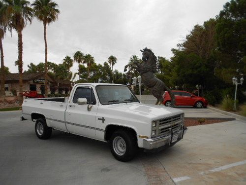 1985 chevy silverado p/u single cab ( west coast truck no reserve)