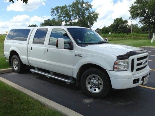 Used 2007 ford f250 2wd crew cab xlt 64k mile single owner good white good clean