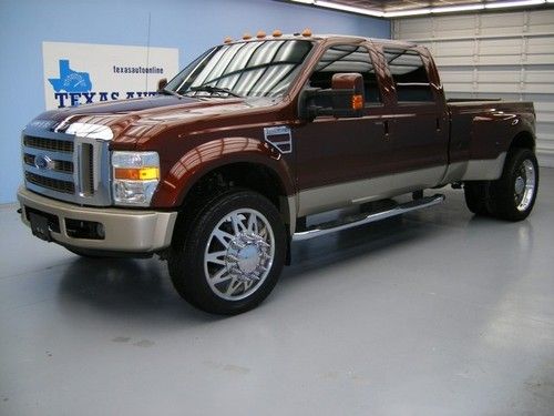We finance!!!  2008 ford f-450 king ranch 4x4 powerstroke diesel dually long bed