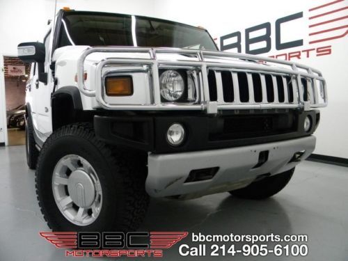2008 hummer h2 leather roof full 3d seat 1owner chrome grill