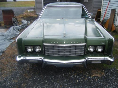 Nr 1973 lincoln continental 59,988 miles.  not running