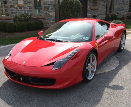 2011 ferrari 458 italia with factory warranty and low miles