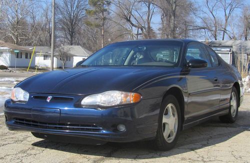 2001 chevrolet monte carlo ss leather low miles! no reserve