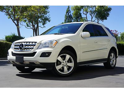 2010 mercedes benz ml 350 white paddle shifters navi 19" factory warranty