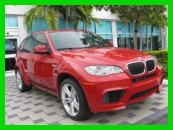 11 melbourne red x-5 m 4.4l v8 awd twin-turbo suv *carbon leather *low miles *fl