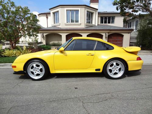 1975 porche 911 turbo, 933 turbo gtr clone yellow metallic/black no reserve